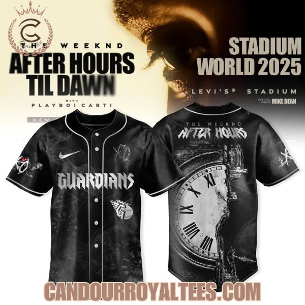 Cleveland Guardians x The Weeknd After Hours Til Dawn 2025 Tour Jersey