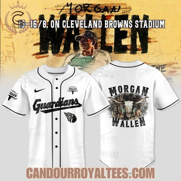 Cleveland Guardians x Wallen Morgan tour Merch 2025 Jersey