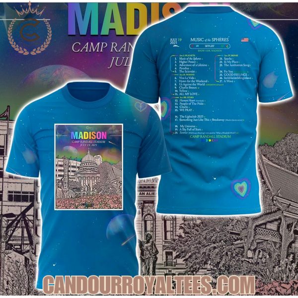 Coldplay Madison Concert Tshirt