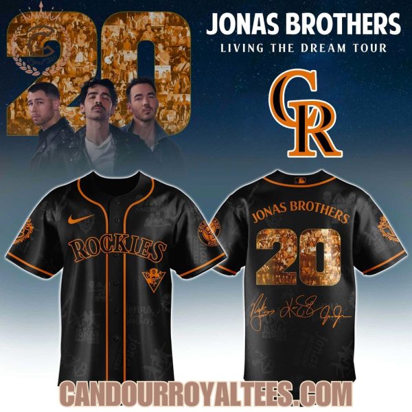 Colorado Rockies x Jonas Brothers Living The Dream Tour 2025 Jersey