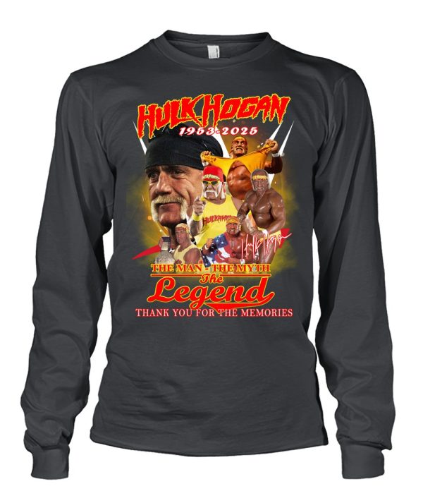 Hulk Hogan 1953 – 2025 The Man The Myth The Legend Thank You For The Memories T-Shirt