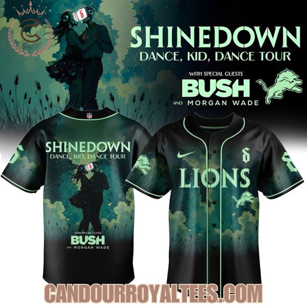 Detroit Lions x Shinedown Dance, Kid, Dance Tour Merch 2025 Baseball Jersey
