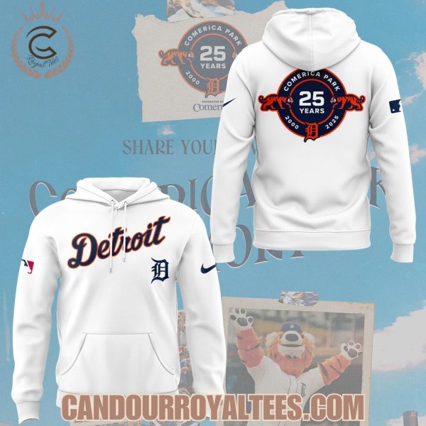 Detroit Tigers Celebrating The 25th Anniversary Of Comerica Park Hoodie