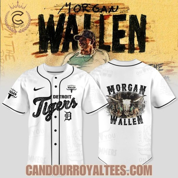 Detroit Tigers x Wallen Morgan tour Merch 2025 Jersey