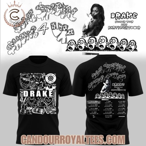 Drake Summer Tour to Birmingham 2025 Black Tshirt