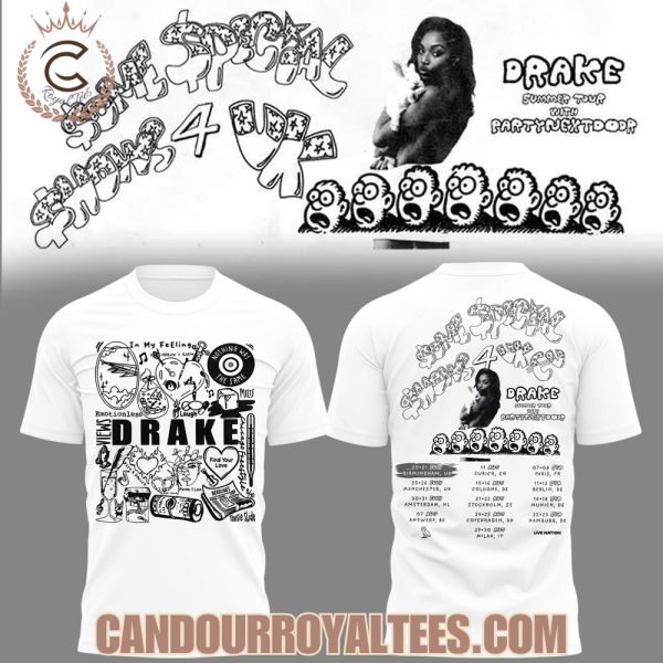 Drake Summer Tour to Birmingham 2025 White Tshirt