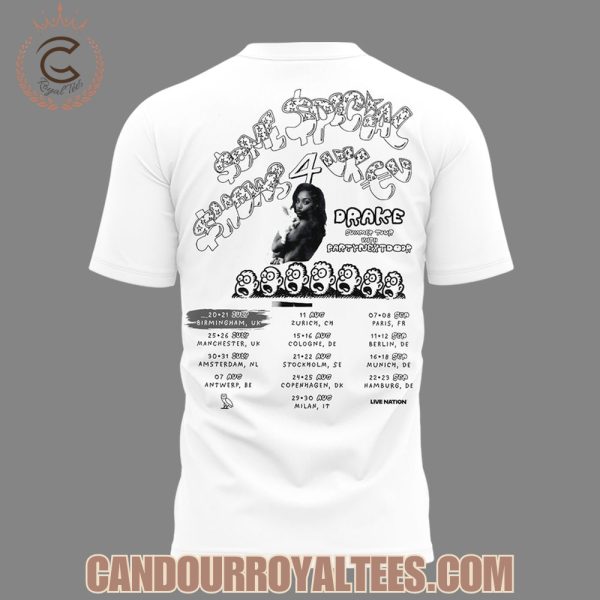 Drake Summer Tour to Birmingham 2025 White Tshirt