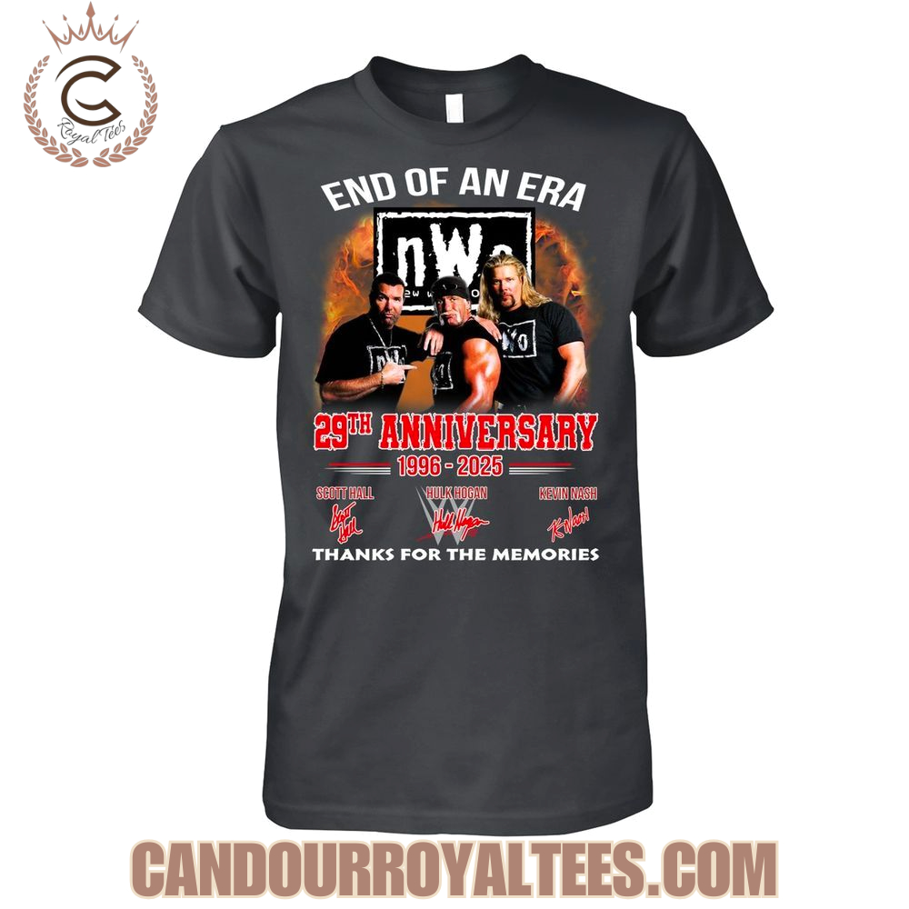 End Of An Era nWo 29th Anniversary 1996-2025 Thanks For The Memories T-Shirt End Of An Era nWo 29th Anniversary 1996-2025 Thanks For The Memories T-Shirt