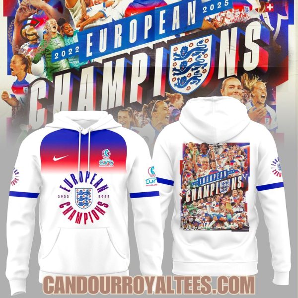 England Football Team Champions of the UEFA Women’s EURO 2025 Tshirt, Hoodie