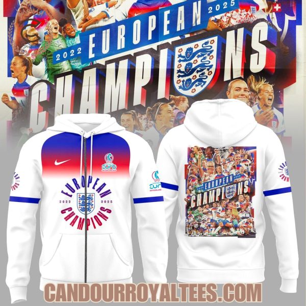 England Football Team Champions of the UEFA Women’s EURO 2025 Tshirt, Hoodie