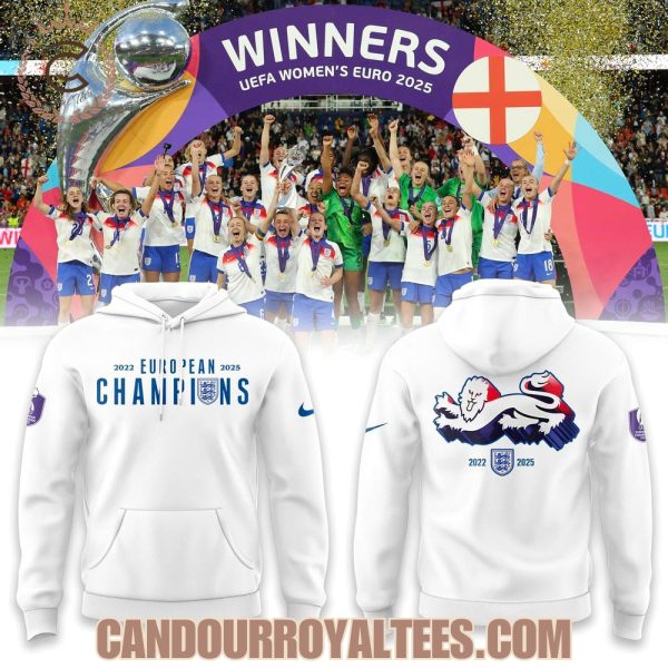 England Lionesses 2025 European Champions Hoodie