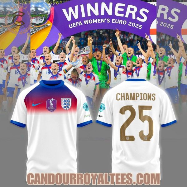 England Lionesses Winners UEFA Women’s Euro 2025 Tshirt