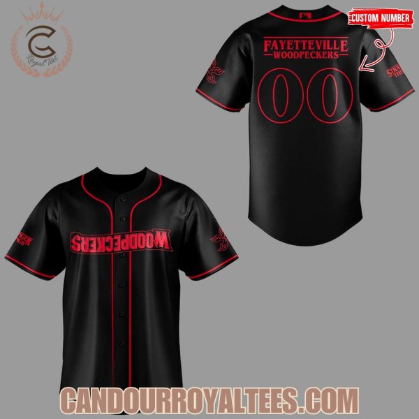 Fayetteville Woodpeckers Stranger Things Night Jersey