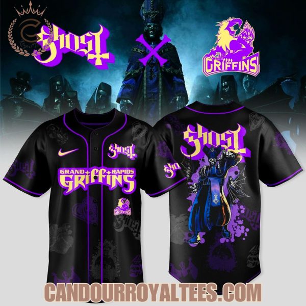 Grand Rapids Griffins x Ghost Band World Tour Merch 2025 Jersey