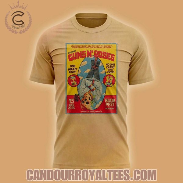 Guns N’ Roses Budapest Hungary Ferenc Puskas Stadium Tshirt, Hoodie