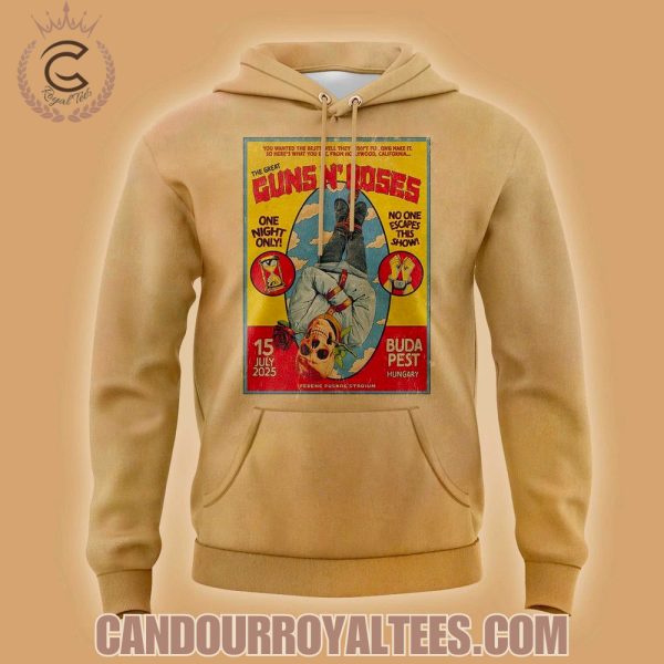 Guns N’ Roses Budapest Hungary Ferenc Puskas Stadium Tshirt, Hoodie