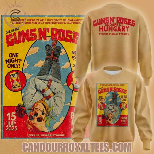 Guns N’ Roses Budapest Hungary Ferenc Puskas Stadium Tshirt, Hoodie