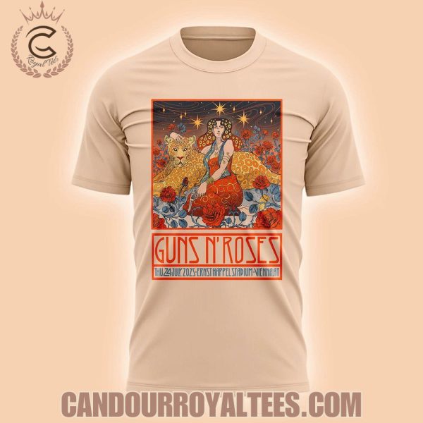 Guns N’ Roses World Tour to Vienna 2025 T-Shirt