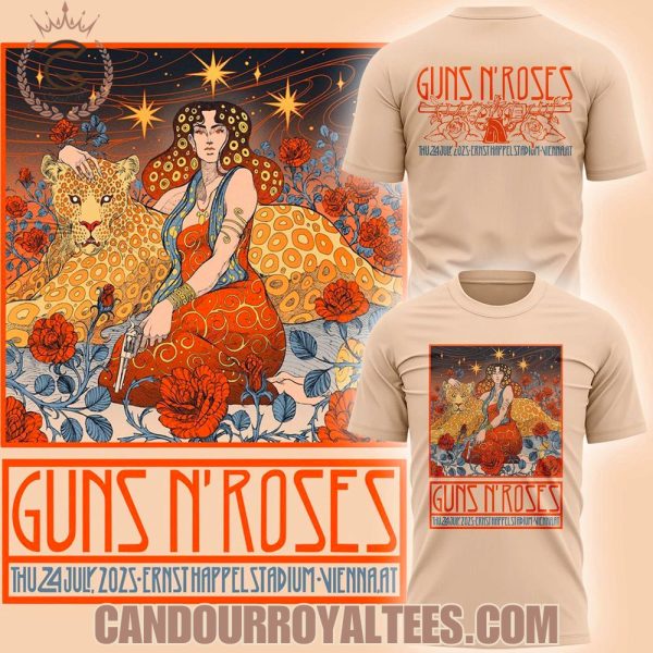 Guns N’ Roses World Tour to Vienna 2025 T-Shirt