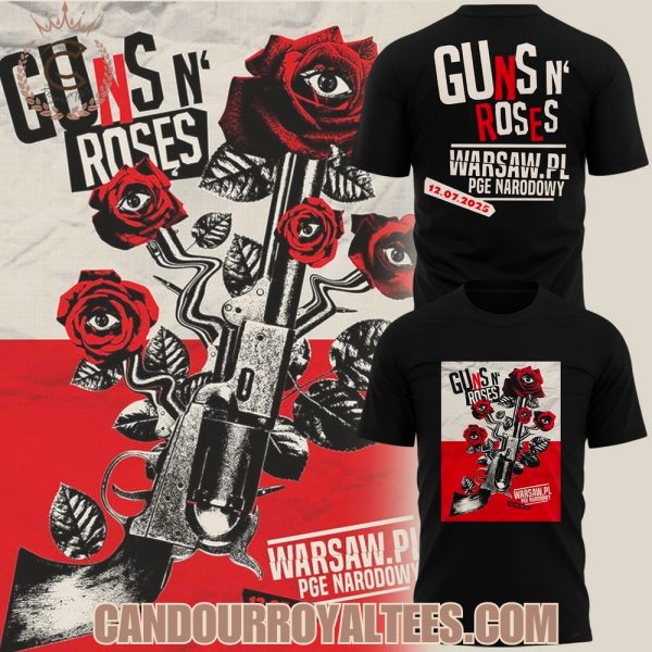 Guns N’ Roses World Tour to Warsaw 2025 Tshirt