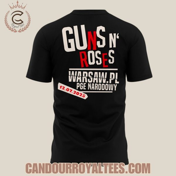 Guns N’ Roses World Tour to Warsaw 2025 Tshirt