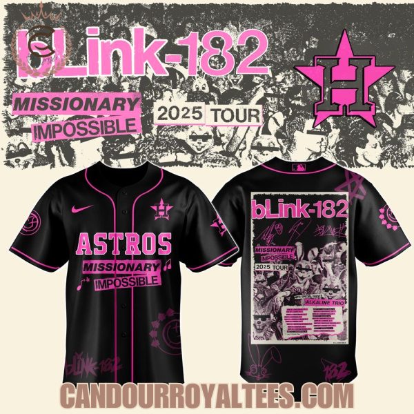Houston Astros x Blink-182 Missionary Impossible Tour 2025 Jersey