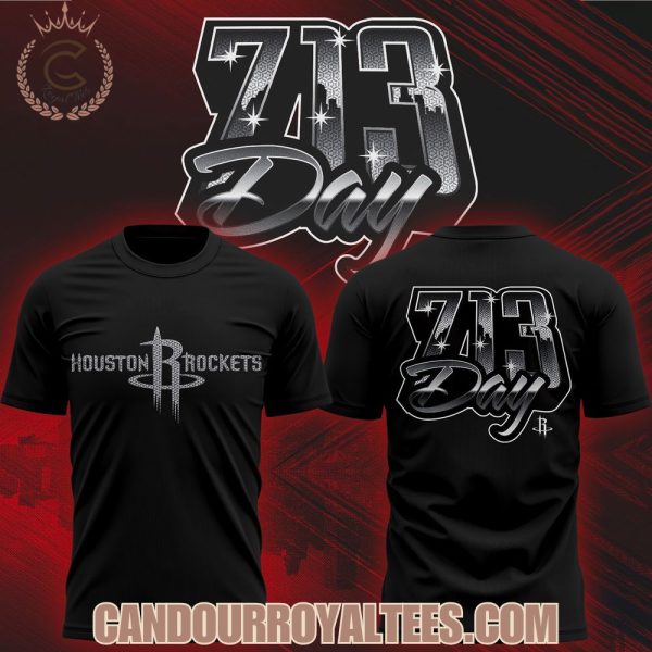 Houston Rockets 713 Day of Basketball Black T-shirt, Hoodie