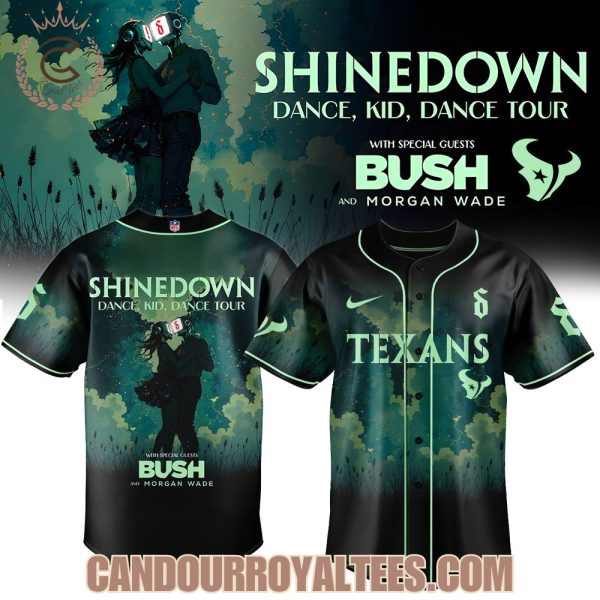 Houston Texans x Shinedown Dance, Kid, Dance Tour Merch 2025 Baseball Jersey