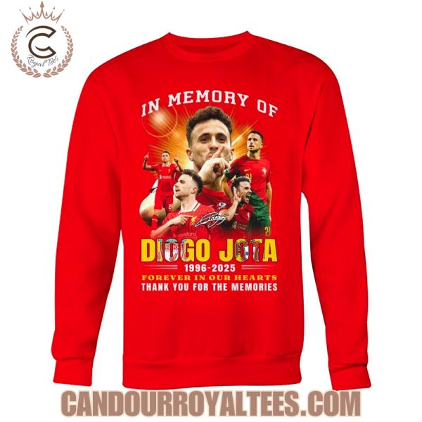 In Memory Of Diogo Jota 1996-2025 Forever In Our Hearts T-Shirt