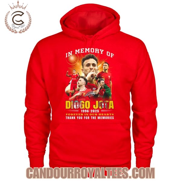 In Memory Of Diogo Jota 1996-2025 Forever In Our Hearts T-Shirt