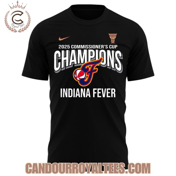 Indiana Fever 2025 WNBA Commissioner’s Cup Champions TShirt, Cap