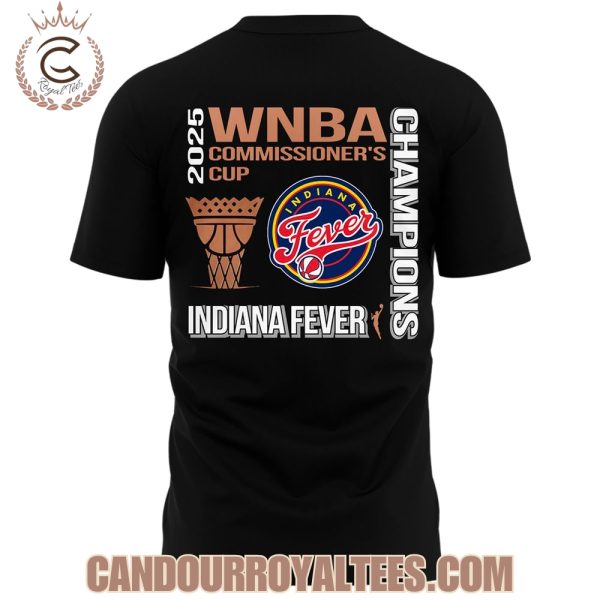 Indiana Fever 2025 WNBA Commissioner’s Cup Champions TShirt, Cap
