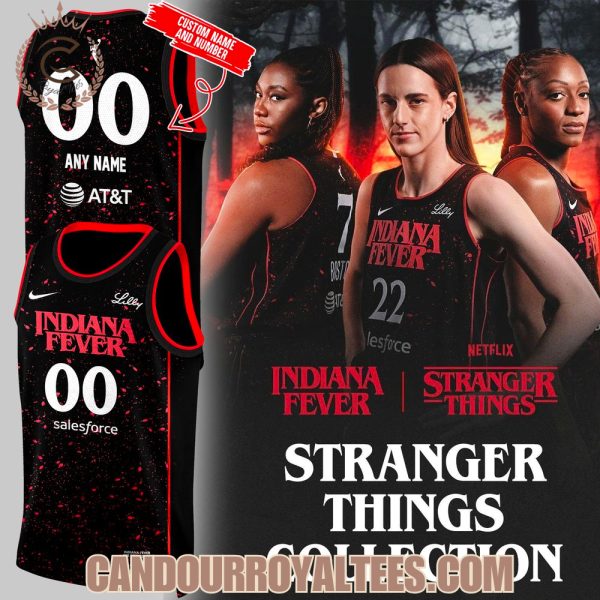 Indiana Fever Stranger Things Rebel Swingman Limited Edition Black Jersey