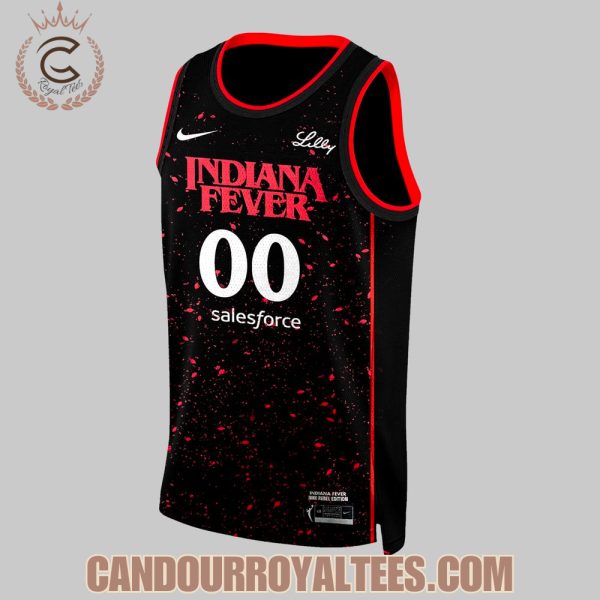 Indiana Fever Stranger Things Rebel Swingman Limited Edition Black Jersey
