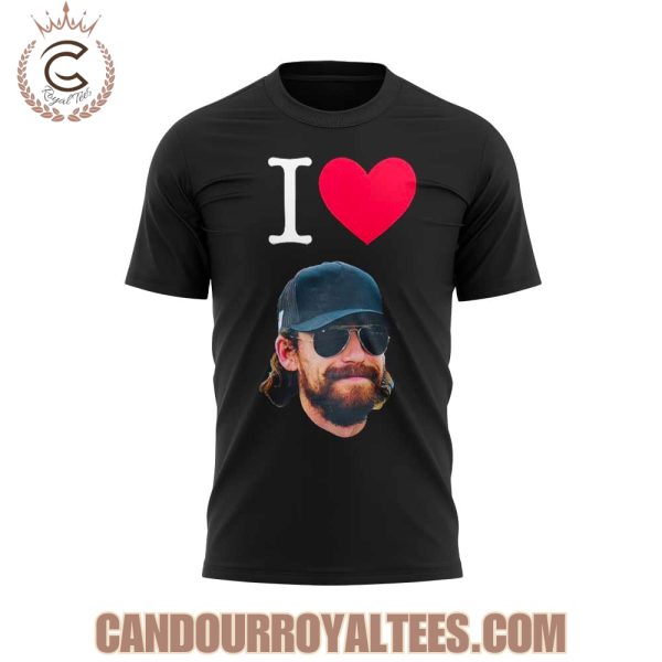 Josef Newgarden wear I Love Ryan Blaney Shirt