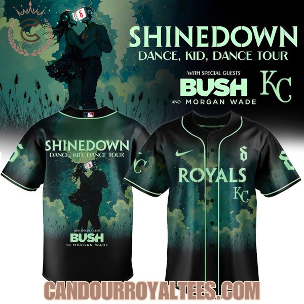 Kansas City Royals x Shinedown Dance, Kid, Dance Tour Merch 2025 Baseball Jersey