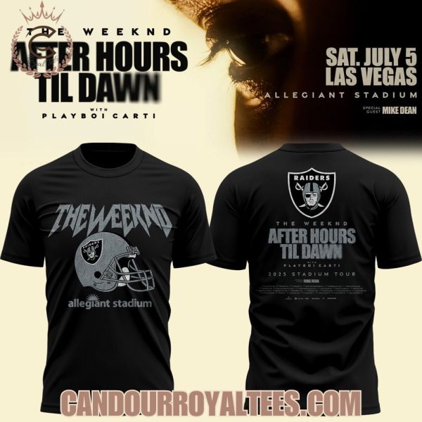 Las Vegas Raiders x The Weeknd: After Hours Til Dawn 2025 Tshirt, Hoodie