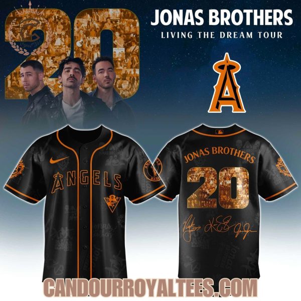 Los Angeles Angels x Jonas Brothers Living The Dream Tour 2025 Jersey