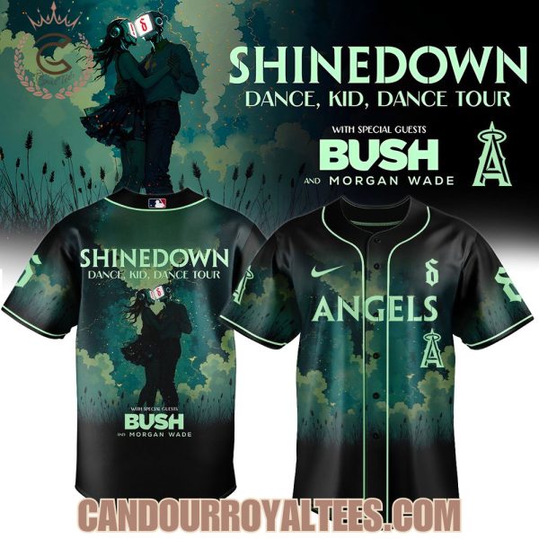 Los Angeles Angels x Shinedown Dance, Kid, Dance Tour Merch 2025 Baseball Jersey