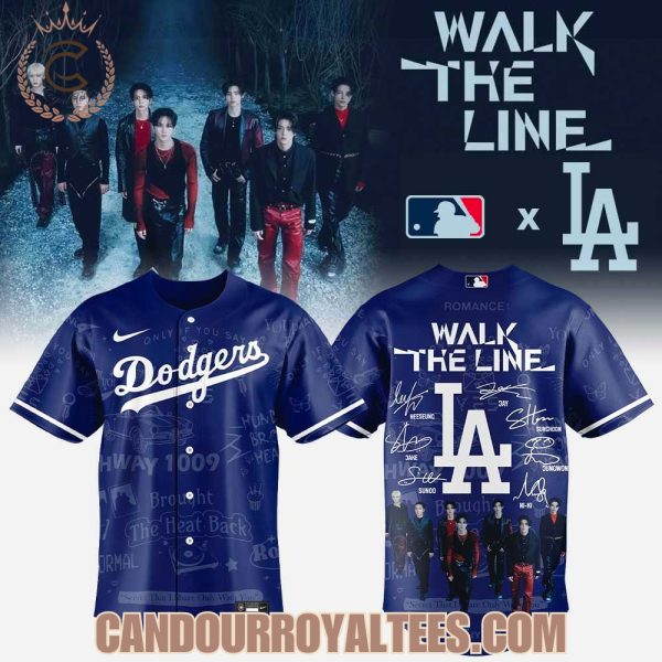 Los Angeles Dodgers ENHYPEN “Walk The Line” Signature Jersey