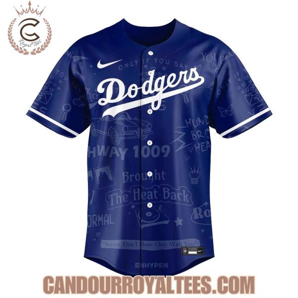 Los Angeles Dodgers ENHYPEN “Walk The Line” Signature Jersey