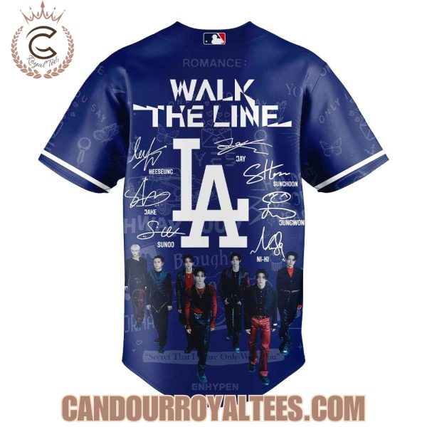 Los Angeles Dodgers ENHYPEN “Walk The Line” Signature Jersey