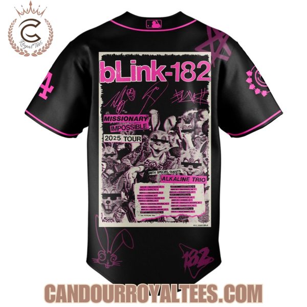 Los Angeles Dodgers x Blink-182 Missionary Impossible Tour 2025 Jersey