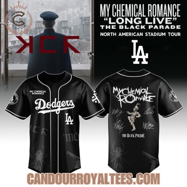 Los Angeles Dodgers x My Chemical Romance “Long Live The Black Parade” North American Stadium Tour Jersey