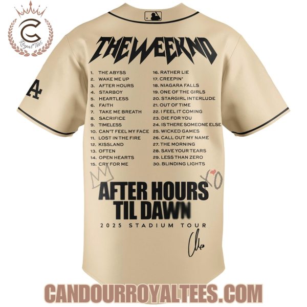 Los Angeles Dodgers x The Weeknd After Hours Til Dawn Jersey