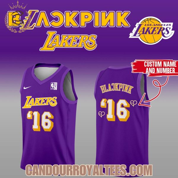 Los Angeles Lakers x Blackpink World Tour 25 Basketball Jersey