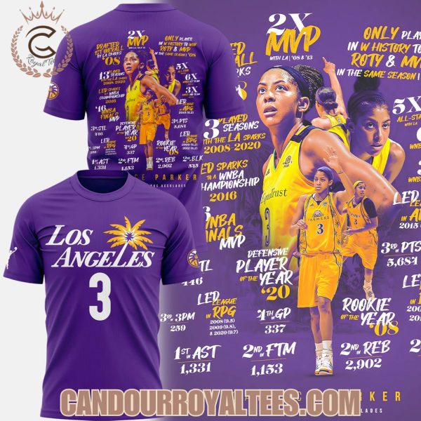 Los Angeles Sparks Candace Parker MVP Tshirt
