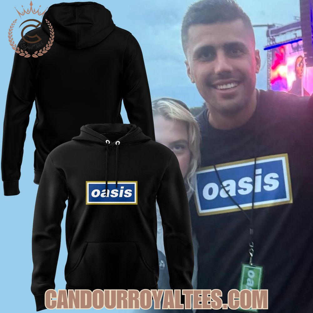 Manchester City's Rodri spotted in the iconic Oasis Gallagher Hill T-shirt Manchester City's Rodri spotted in the iconic Oasis Gallagher Hill T-shirt