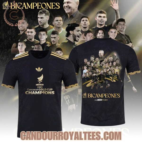 Mexico 2025 Concacaf Gold Cup Champions Bicampeones Tshirt, Hoodie
