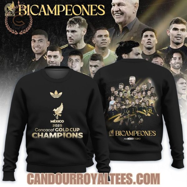 Mexico 2025 Concacaf Gold Cup Champions Bicampeones Tshirt, Hoodie